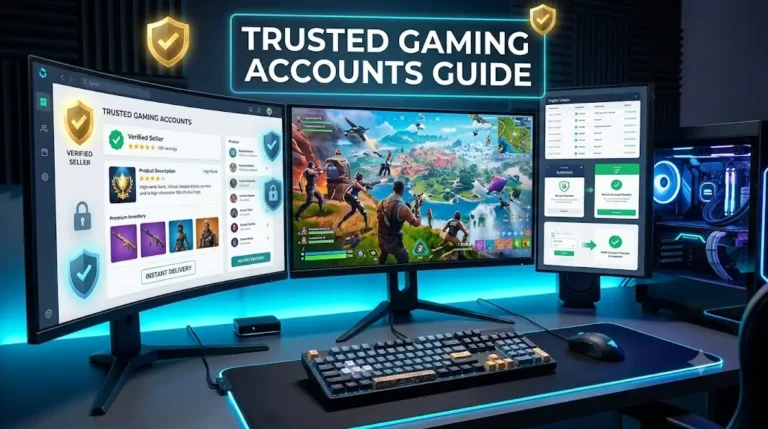 Trusted gaming accounts and secure online account marketplace