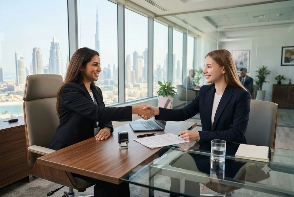 International employee obtaining an employment visa through a licensed UAE employer.